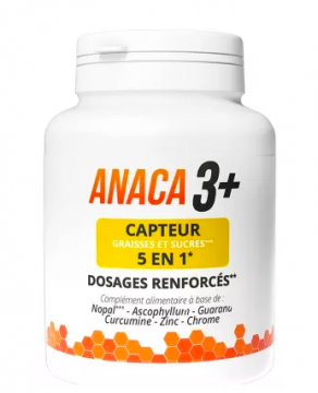 ANACA3+  - Capteur graisses et sucres 5en1 120 gélules