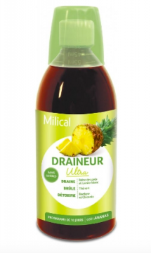 MILICAL - Draineur ultra goût ananas flacon 500ml