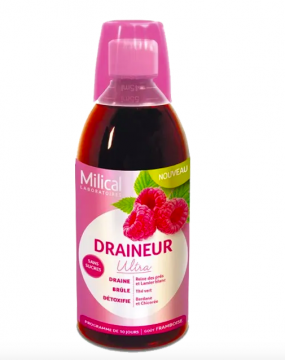 MILICAL - Draineur ultra framboise 500ml
