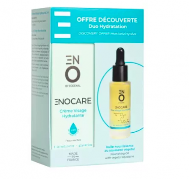CODEXIAL - Enocare crème visage hydratante 30ml + huile visage nourrissante 20ml