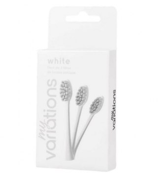 MY VARIATIONS - Pack 3 têtes de brosse à dents Ivory-White