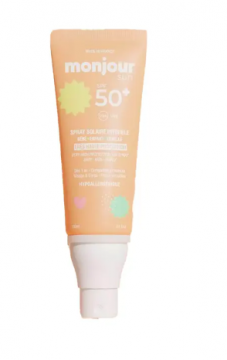 MONJOUR - Spray solaire invisible SPF50+ Dès 1 an visage et corps 100ml