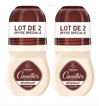 ROGE-CAVAILL&Egrave;S -  Dermato d&eacute;odorant homme fra&icirc;cheur 48h roll-on 2x50ml