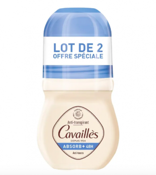 ROGE-CAVAILL&Egrave;S - Absorb+ 48h deodorant anti-traces roll on 2x50ml