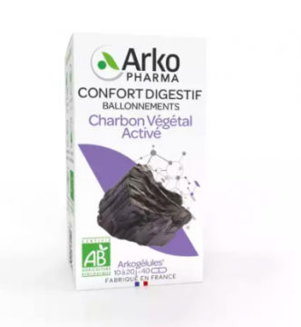 ARKOPHARMA - Arkogélules charbon végétal activé bio 80 gélules