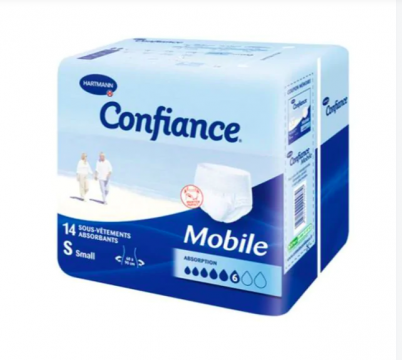 CONFIANCE - Mobile absorption 6 taille S - 14 sous-vêtements absorbants