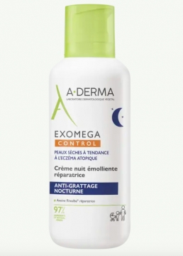 ADERMA - EXOMEGA CONTROL - Crème nuit émolliente réparatrice 400ml