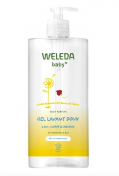 WELEDA - Baby gel lavant doux au calendula 2en1 sans parfum 750ml