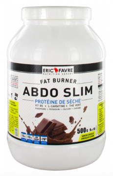 ERIC FAVRE - Abdo Slim protéine de sèche 500 g - Saveur : Vanille