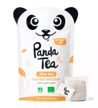 PANDA TEA - Slim tea thé vert minceur ananas/papaye 28 sachets