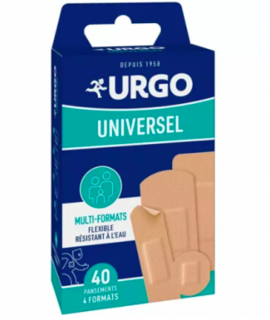 URGO - Universel pansements 4 formats 40 pansements