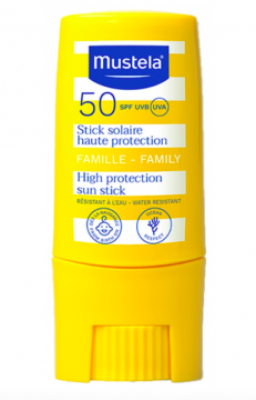 MUSTELA - Stick solaire haute protection SPF50 9ml