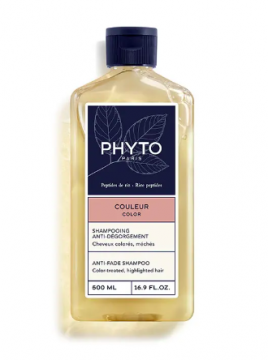 PHYTO -  Shampooing anti-d&eacute;gorgement cheveux color&eacute;s, m&eacute;ch&eacute;s 500ml