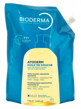 BIODERMA - Atoderm - Huile douche Eco-recharge 1l