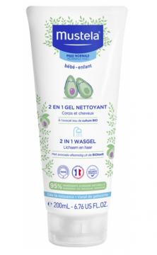 MUSTELA - Gel nettoyant 2en1 &agrave; l'avocat 200 ml