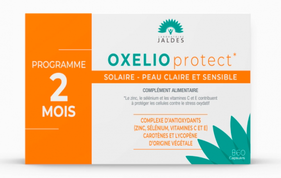 LABORATOIRE JALDES - Oxelio Protect - complément alimentaire solaire peau clair et sensible 60 capsules 2 mois