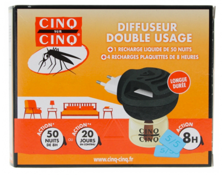 CINQ/CINQ - Diffuseur double usage électrique
