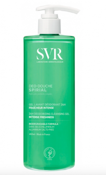 SVR - Spirial déo-douche gel lavant déodorant 24H 400 ml