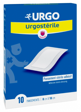 URGO - Urgosterile Urgost&eacute;rile pansement st&eacute;rile adh&eacute;sif 8 x 10 cm 10 pansements