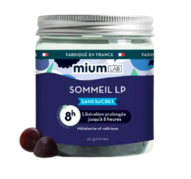 MIUM LAB - Gummies sommeil lib&eacute;ration prolong&eacute;e sans sucres 42 gummies