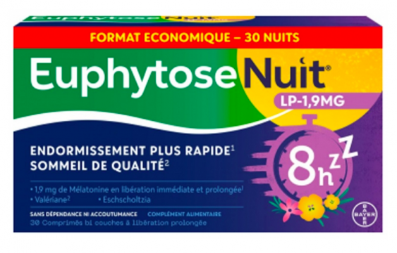 EUPHYTOSE -  Nuit LP 1,9 mg 30 comprim&eacute;s