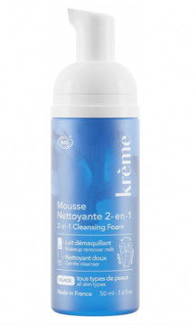 KREME - Mousse nettoyante 2en1 bio 50 ml