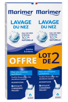 MARIMER - Spray hygi&egrave;ne nasale quotidienne lot de 2 x 100 ml