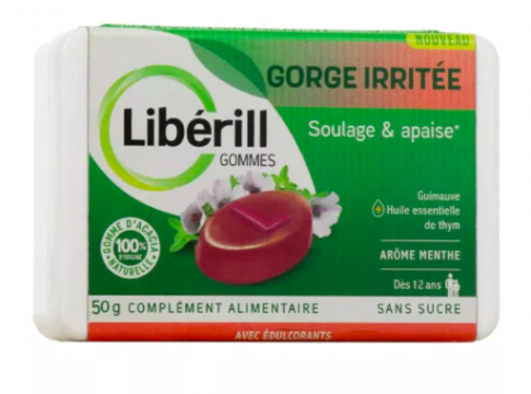 LIBERILL - Gorge irrit&eacute;e gommes 50 g