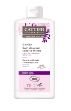 CATTIER -  Gynea - Toilette intime soin douceur bio 500ml