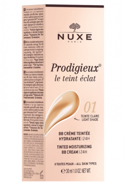 NUXE - Prodigieux le teint &eacute;clat N&deg;1 - BB cr&egrave;me teint&eacute; hydratante 24h 30ML