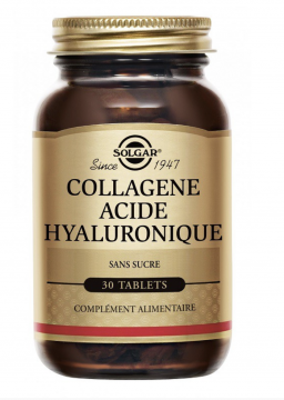 SOLGAR - Complexe collagène & Acide Hyaluronique 30 comprimés
