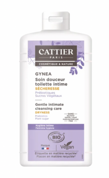 CATTIER - Gynea Soin Douceur Toilette Intime Bio - Zone Intime Sèche, 200ml