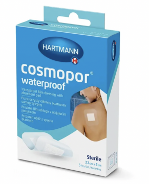 COSMOPOR WATERPROOF - Pansement transparent avec coussinet absorbant 7.2x5cm 5 pièces