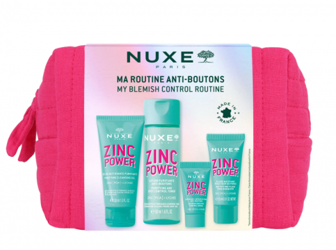 NUXE - Zinc Power Trousse Tissu Ma Routine Anti-Boutons