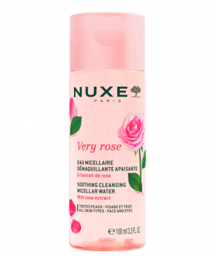 NUXE - Very Rose - Eau Micellaire D&eacute;maquillante Apaisante - Visage et Yeux - Tous Types de Peaux, 100ml