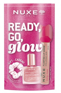 NUXE - Very rose S&eacute;rum L&egrave;vres Repulpant 8 ml + Huile Prodigieuse Or Florale 10 ml + un Chouchou Offert