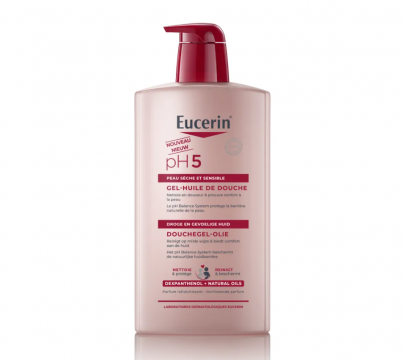 EUCERIN - PH5 Gel-Huile de douche - Visage et Corps - Peaux S&egrave;ches et Sensibles, 1L