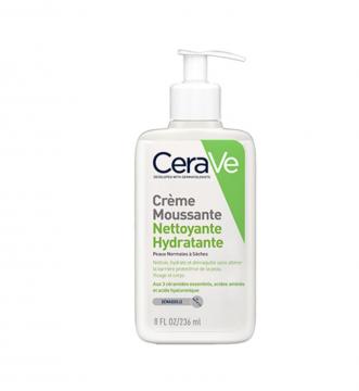 CERAVE - Crème moussante nettoyante hydratante visage 236ml