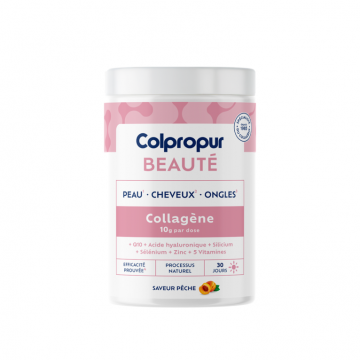 COLPROPUR - Beaut&eacute; - Collag&egrave;ne  Peau Cheveux Ongles saveur p&ecirc;che 306 g