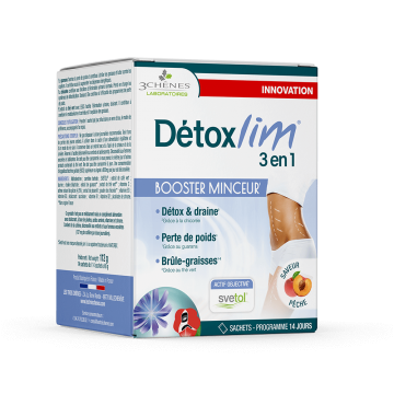 LES 3 CH&Ecirc;NES - D&eacute;toxlim 3 en 1 Booster Minceur 14 sachets
