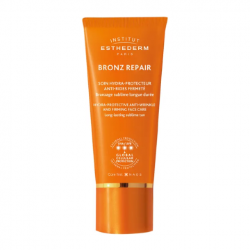 INSTITUT ESTHEDERM - BRONZ REPAIR - Soin Solaire Hydra-Protecteur Anti-Rides Fermet&eacute; Soleil Fort - Visage, 50ml