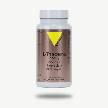VIT'ALL + - L-Tyrosine - 500mg 60 gélules végétales