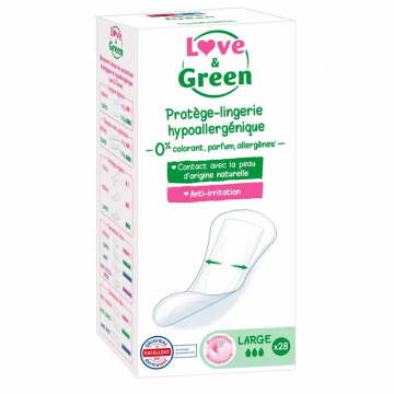 LOVE & GREEN - Prot&egrave;ge-Lingerie Hypoallerg&eacute;nique Large x 28