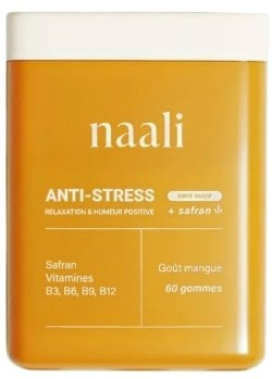 NAALI - Gommes Anti-Stress Safran Vitamines 210g 60 gommes
