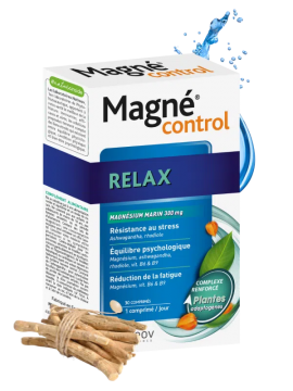 NUTREOV - MAGNÉ CONTROL - Relax Magnésium Marin 300mg 30 comprimés