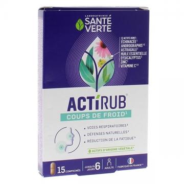 SANTE VERTE - Actirub - Coups de froid -15 comprimés