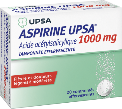 UPSA - Aspirine effervescent 1000 mg 20 comprimés