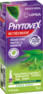 UPSA - PHYTOVEX - Nez Très Bouché Spray Nasal 15ml
