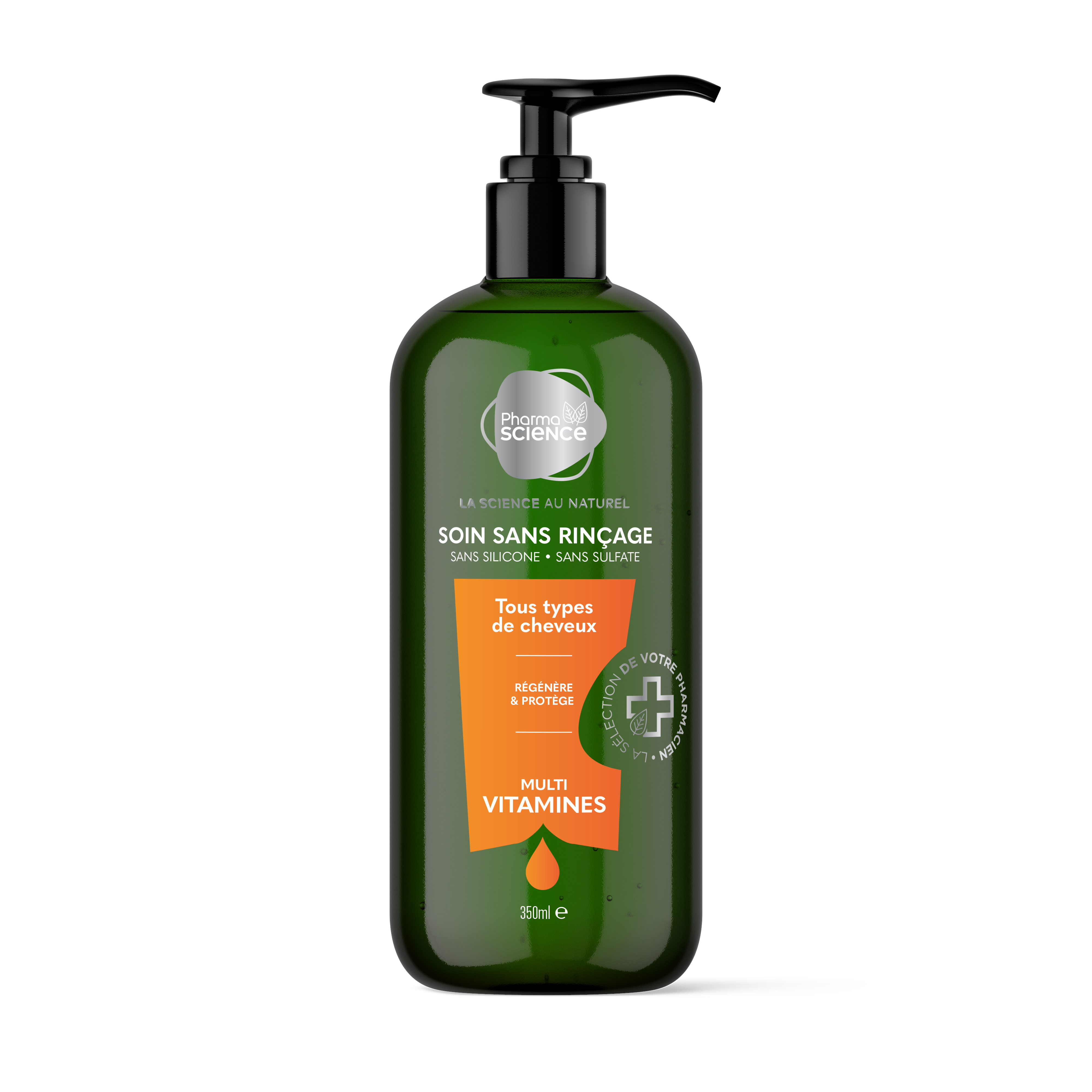 PHARMASCIENCE - Soin Sans Rinçage - Multivitamines 350ml