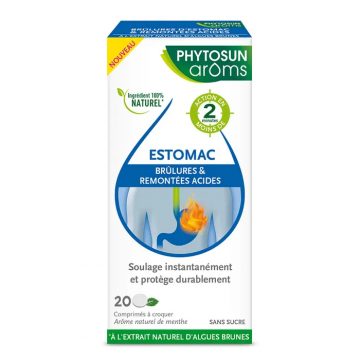 PHYTOSUN AROMS - Brûlures d'Estomac et Remontées Acides 20 comprimés